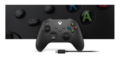 Control joystick inalámbrico Microsoft Xbox Xbox Series X|S Controller + USB-C cable carbon black