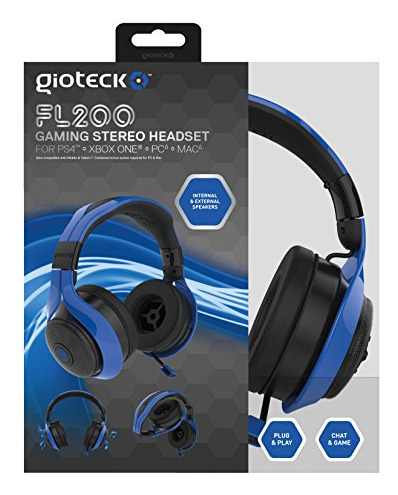 Gioteck Fl-200 Auriculares Estéreo Con Cable - Azul