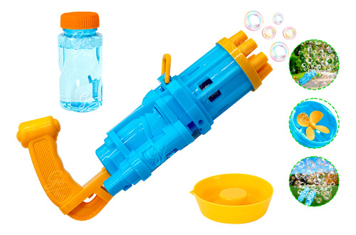 Sopla Burbujas Electrico Burbujero Set Juguete Infantil