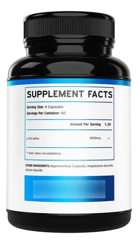 Suplemento De L Citrulina De 3000 Mg (240 Cápsulas) Apoya L