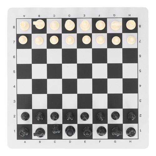 Juego De Ajedrez, Portátil, Plegable, Tela De Goma, Plástico