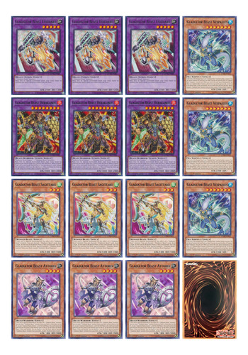 Set Deck Gladiator Beast /besta Gladiadora Yugioh! Oficial!