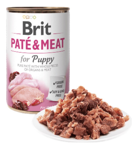 Brit Care® Pate & Meat Chicken & Turkey Puppy 400g
