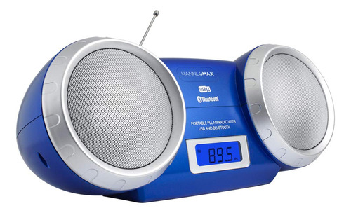 Hannlomax Hx-508r Radio Fm Portatil, Bluetooth, Reloj Lcd, R