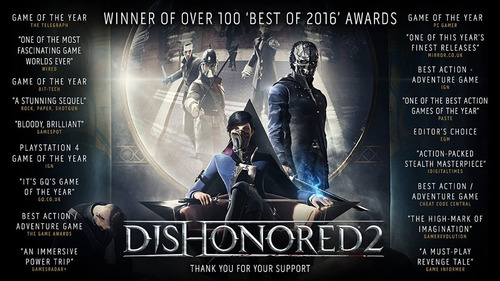 Imagen 6 de 10 de Dishonored 2 Playstation 4 Ps4 Juego Fisico Sellado Original