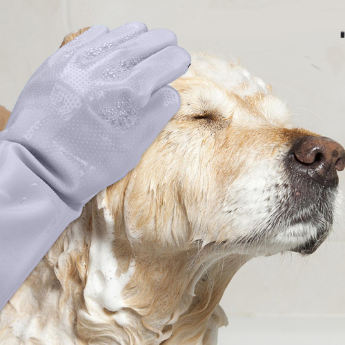 Guantes Aseo Masaje Mascotas, Guantes De Silicona Duraderos
