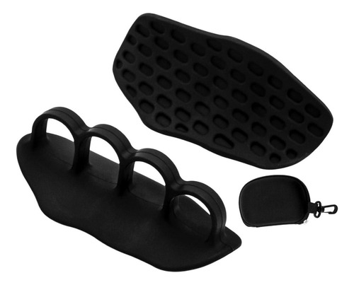 1 Pair Of Black Weightlifting Grips