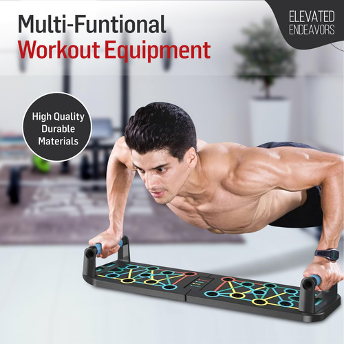 Tabla Plegable Elevada 9 En 1 Barras De Empuje Entrenamiento Multi