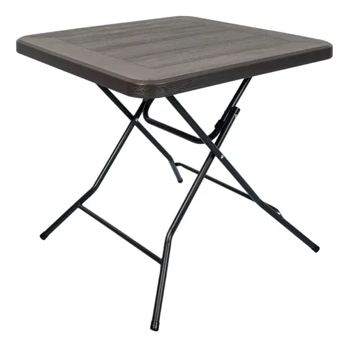 Mesa Plegable Cuadrada 80x74 Cms Gris Northwest