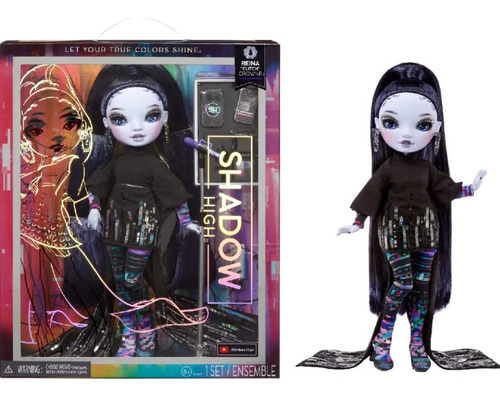 Rainbow High Shadow High Muñeca Reina Glitch Crowne.