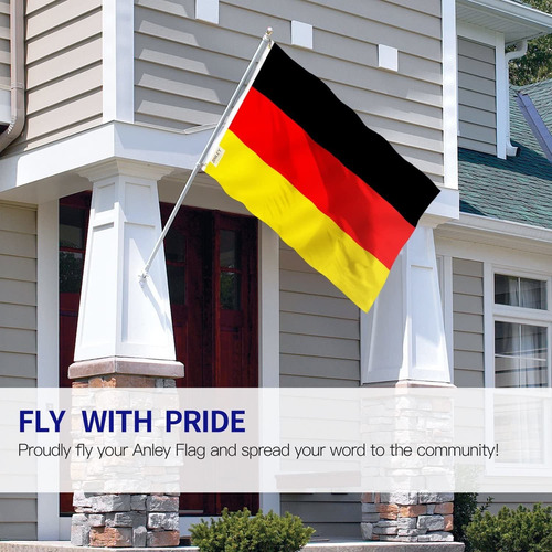 Anley Fly Breeze 3x5 Pies Bandera De Alemania - Color Viv...