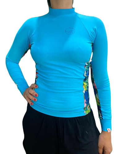 Camiseta Felisbina Feminina Uv+ Fps50 Surf Bike Corrida