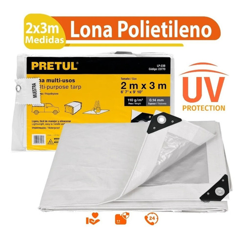 Lonas 2x3 Pretul 23770 Blanca