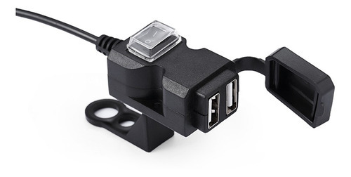 Tomada Carregador Usb Celular Para Moto Com 2 Usb 12v P/ 5v