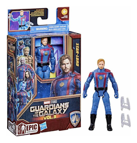 Muñeco Star Lord Guardianes De La Galaxia Marvel Epic H 10cm