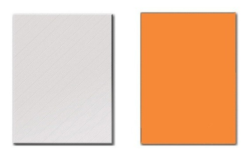 Imagen 1 de 7 de 100 Tapas A4 Pvc P/ Encuadernacion - 50 Transp Y 50 Naranja