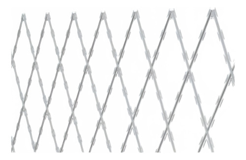 Rede Laminada Kit 4m X 50cm De Alt Tela Navalhada Concertina