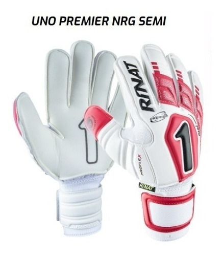 Guantes De Portero Uno Premier Nrg Blanco Rojo +envio Gratis