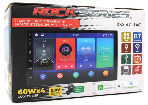 Estéreo Pantalla Carplay Android Wifi Rockseries Rks-a711ac