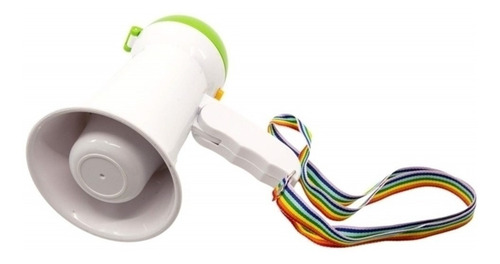 Imagem 1 de 5 de Mini Megafone Portatil Com Ajuste E Sirene Luxo Profissional