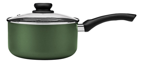 Panela Alumínio Maximum Stone Antiaderente 20cm Com Tampa De Vidro Cor Verde Panelux