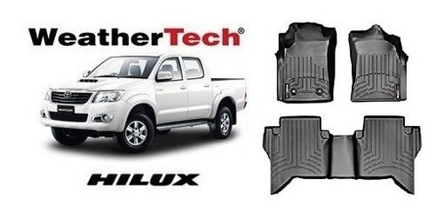 Alfombra Weathertech Hilux 2012 - 2017 Juego Completo Negro