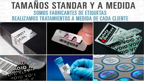 Etiquetas Seguridad Holograma Sellos Autoadhesivos Fajas Garantia Precintos Reparaciones Productos Equipos Computadoras
