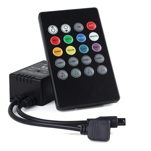 Control Remoto Con Sensor Musical Para Cinta Led Rgb 12v 