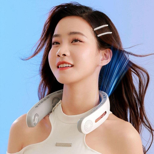 Ventilador Para Cuello Usb Recargable 4000mah Sin Cuchilla 4