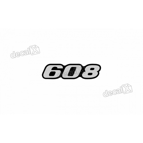 Adesivo Emblema Resinado Caminhão Mercedes 608 Cm2