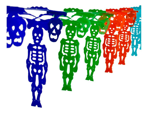 Papel Picado - Festón Día De Muertos Varios Diseños