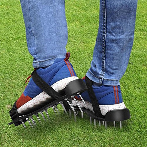 Imagen 3 de 8 de Césped Aireador Zapatos Herramienta Eficaz Para Airear Patio