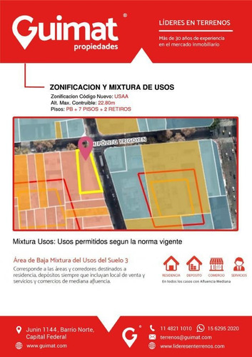 Imagen 10 de 10 de Gran Esquina! Hipolito Yrigoyen Y Catamarca -lideres En Terrenos