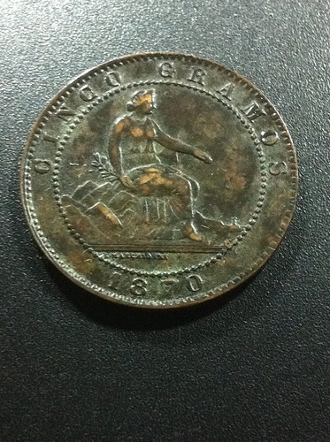 Moneda De España 1870 Ebc+