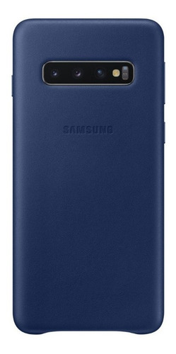 Case Samsung Leather Cover Para Galaxy S10 Normal Navy