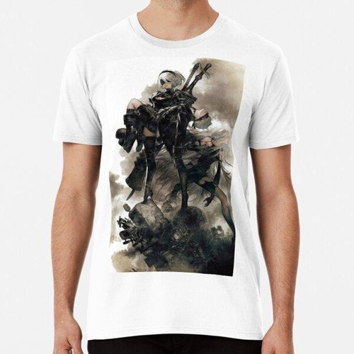 Remera Arte Nier Automata Algodon Premium