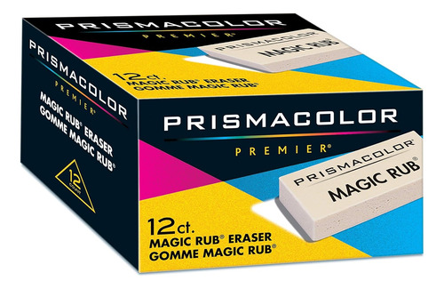 Goma Borrador Prismacolor Premier Magic Rub 12 Pzas Dibujo