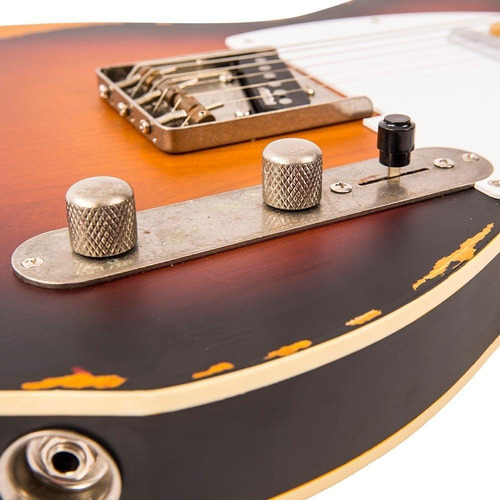 Guitarra Eléctrica Vintage V59mrsb Icon Sunburst T/ Tele Cuo Color Naranja Oscuro Material Del Diapasón Arce