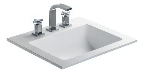 Bacha De Baño Ferrum Symi Ljs3f Blanco 