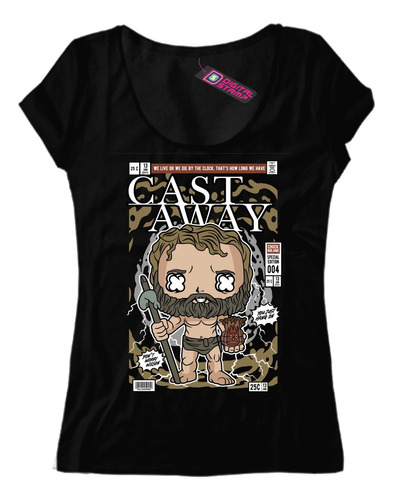 Remera Mujer Chuck With Wilson Cast Away Funko Pop T197 Dtg