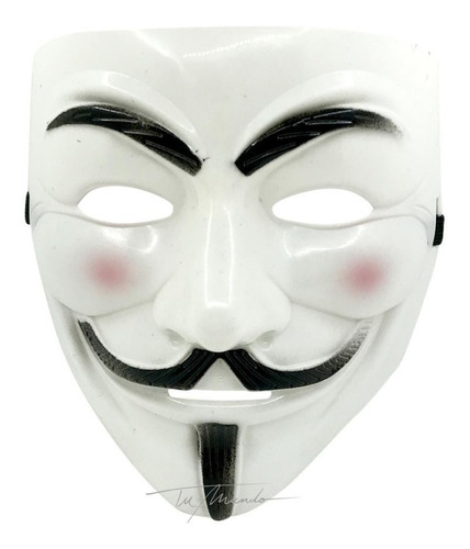 Careta Anonymous Halloween Mascara Cotillon Disfraz