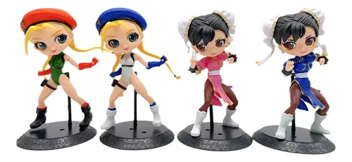Figura Street Fighter Set X4 Cammy White Chun-li 15cm Games