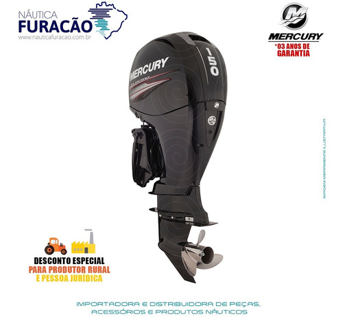 Motor De Popa Mercury 4 Tempos 150hp 3.0l Cxl Efi