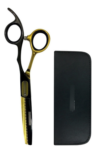 Tijera De Pulir Profesional Black Gold  6 Stylecut + Estuche