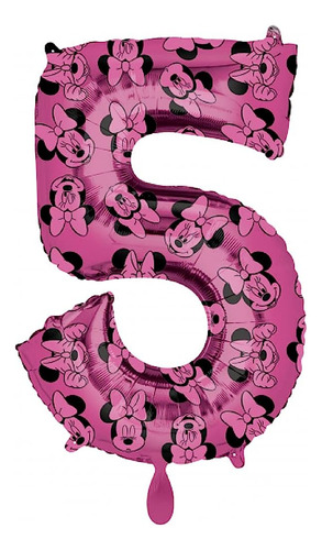 Anagrama Minnie Mouse 5th #5 Fifth Pink Birthday Forever 33 