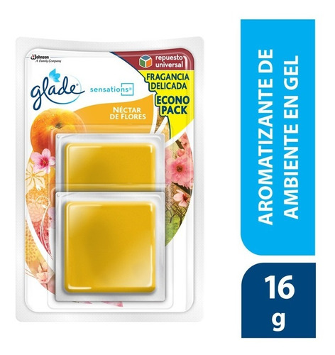 Aromatizadores Glade Sensations Néctar De Flores 2uni 16g