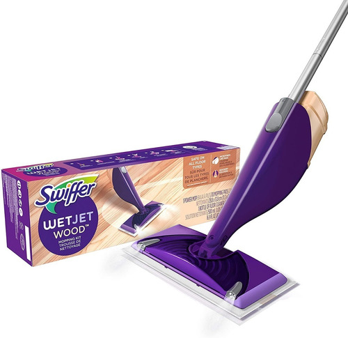 Trapeadora Swiffer Sweeper Madera Barre Seco Y Humedo Color Morado