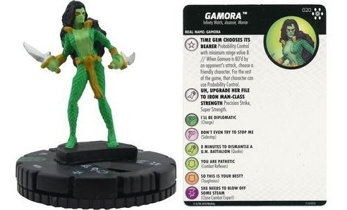 Gamora #020 Avengers Infinity War Marvel Heroclix  Darkside