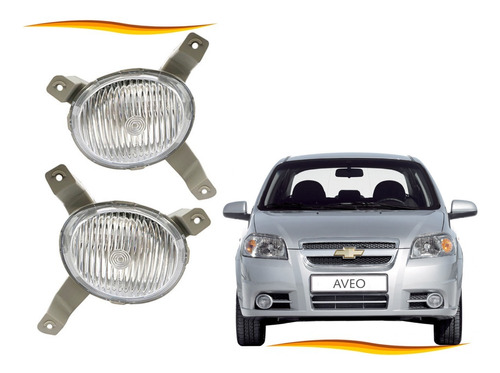 Par Neblinero Chevrolet Aveo Sedan 2008 2016 2 Unidades