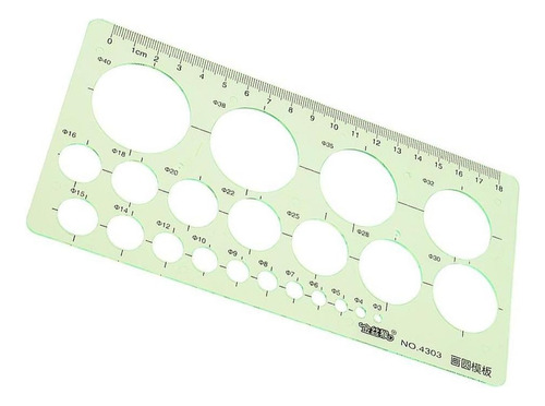 Nuevo Plantilla Geométrica Regla De Círculos De Plástico
